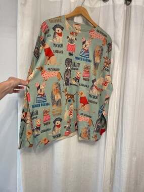 Doggos! Light Blue Sweater for Spring and Fall - ShirtFlip,